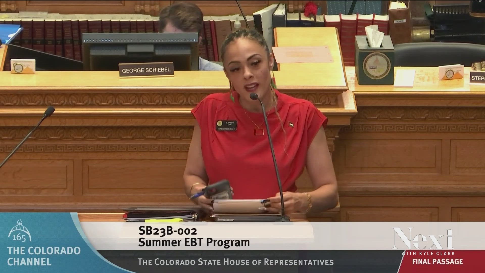 On Monday, Rep. Elisabeth Epps used time in the special session to speak on Palestine before joining pro-Palestinian protestors in the House gallery.