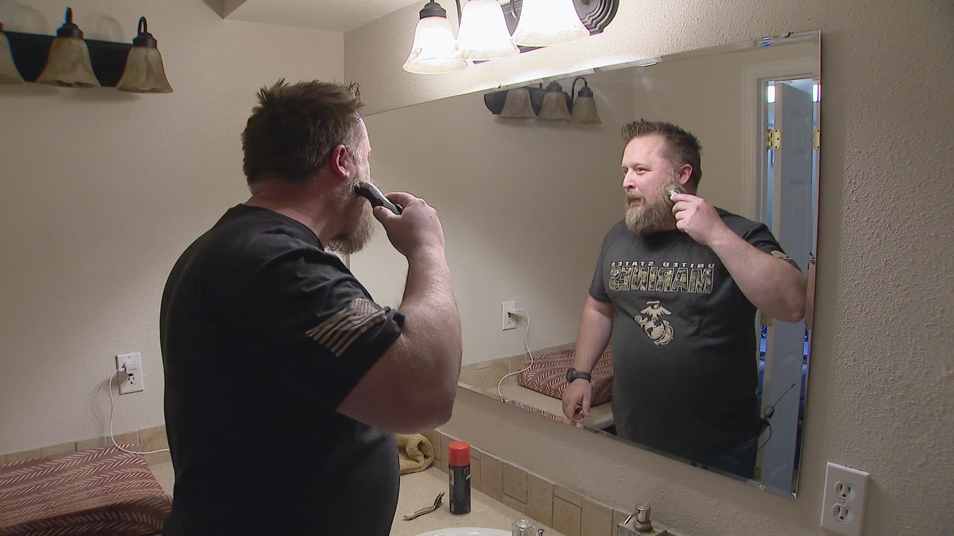 Aaron Mund hopes his razor will do more than just remove his long-time facial hair and help cut down on the number of veteran suicides.