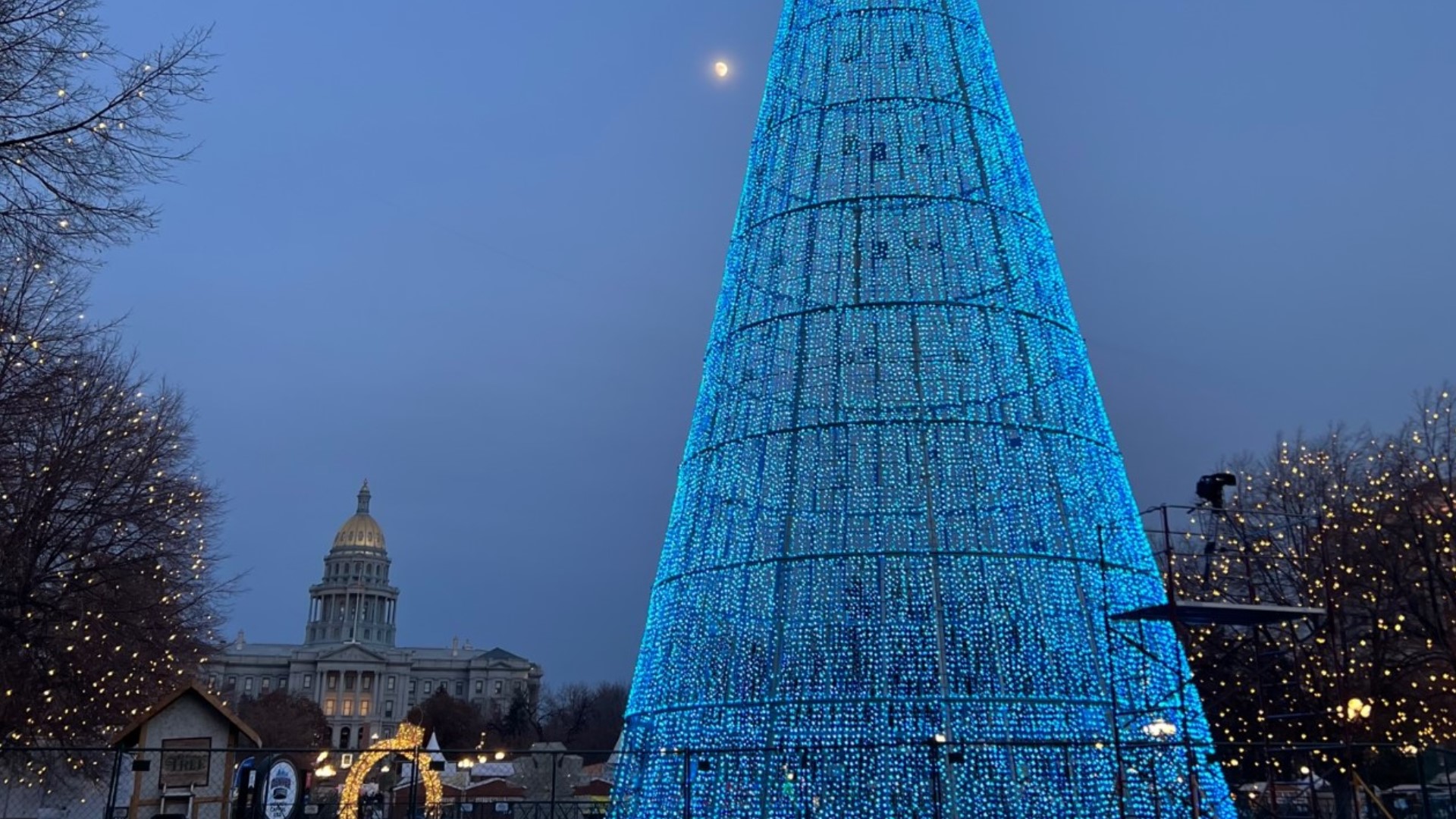 The Mile High Tree features light shows choreographed to multi-cultural holiday music on the tallest pixel LED technology tree in the country.