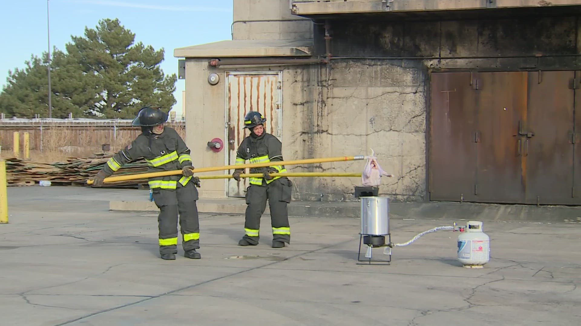 The Denver Fire Department says frying turkey the wrong way can cause a big fire.